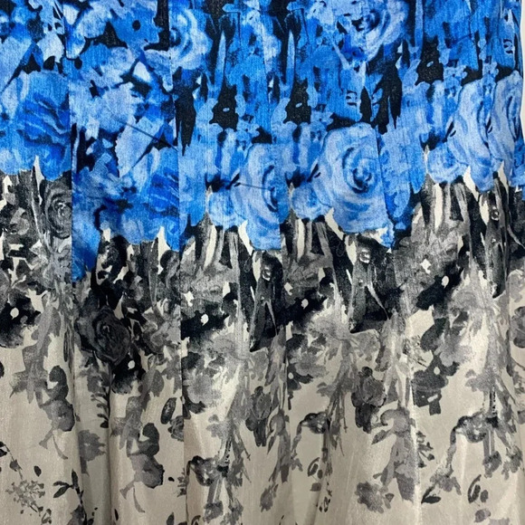 J. Taylor Floral Print Ombré Fit and Flare Dress - Picture 5 of 9